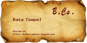 Bata Csepel névjegykártya